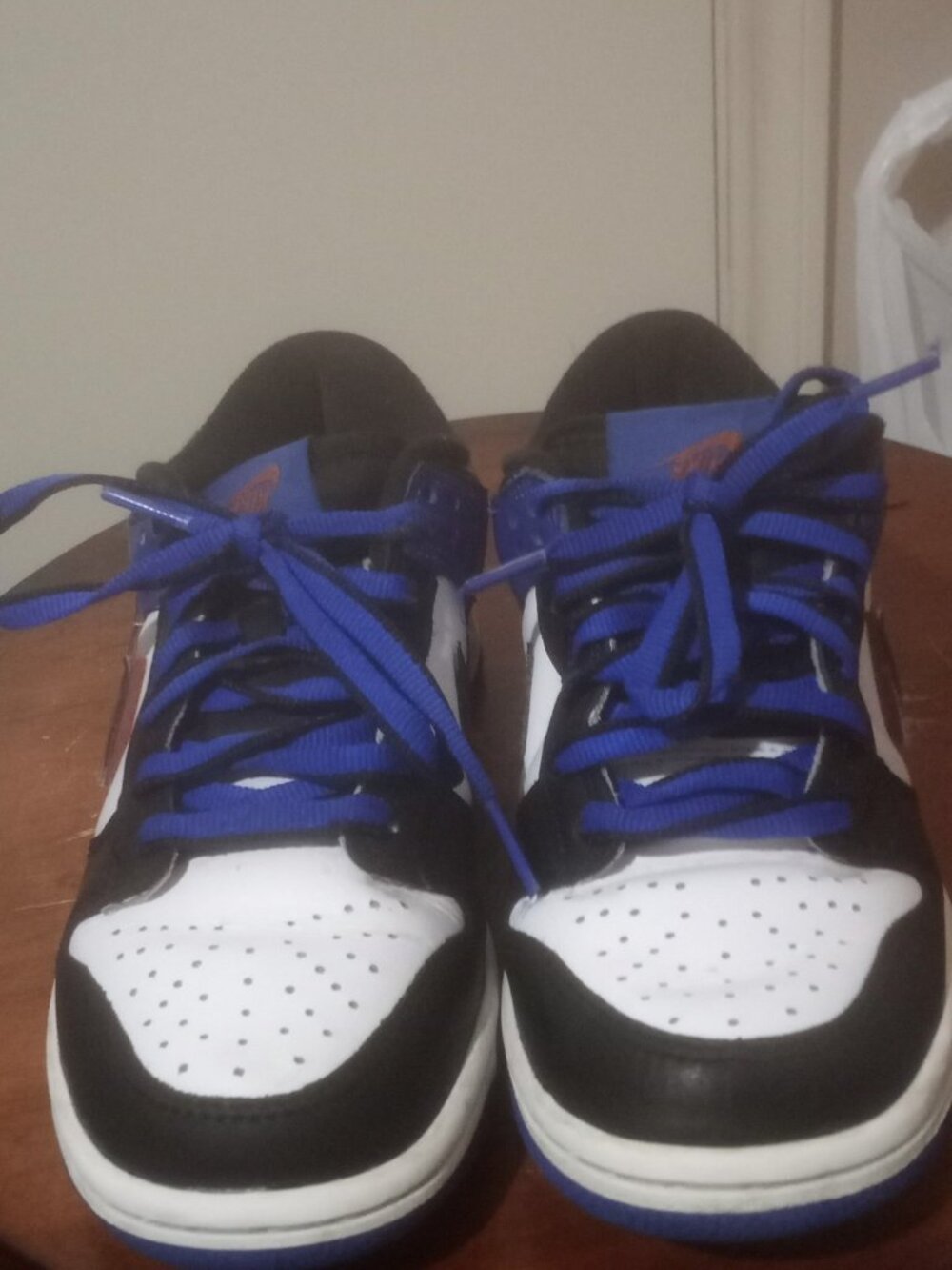 Nike Dunk Low SE (GS) Blue/Black/White Leather Low Top Sneakers 4Y HF0970-100 - Picture 5 of 13